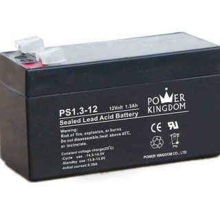 Acumulator plumb - acid sigilat 12V, 1.3AH - POWER KINGDOM PS1.3-12