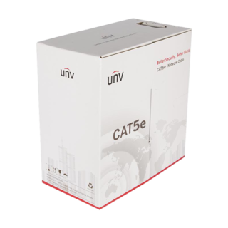 Cablu UTP cat5e 0.45mm, cupru integral, cutie 305 metri, ECA - UNV CAB-LC2100A-E2-ECA-IN